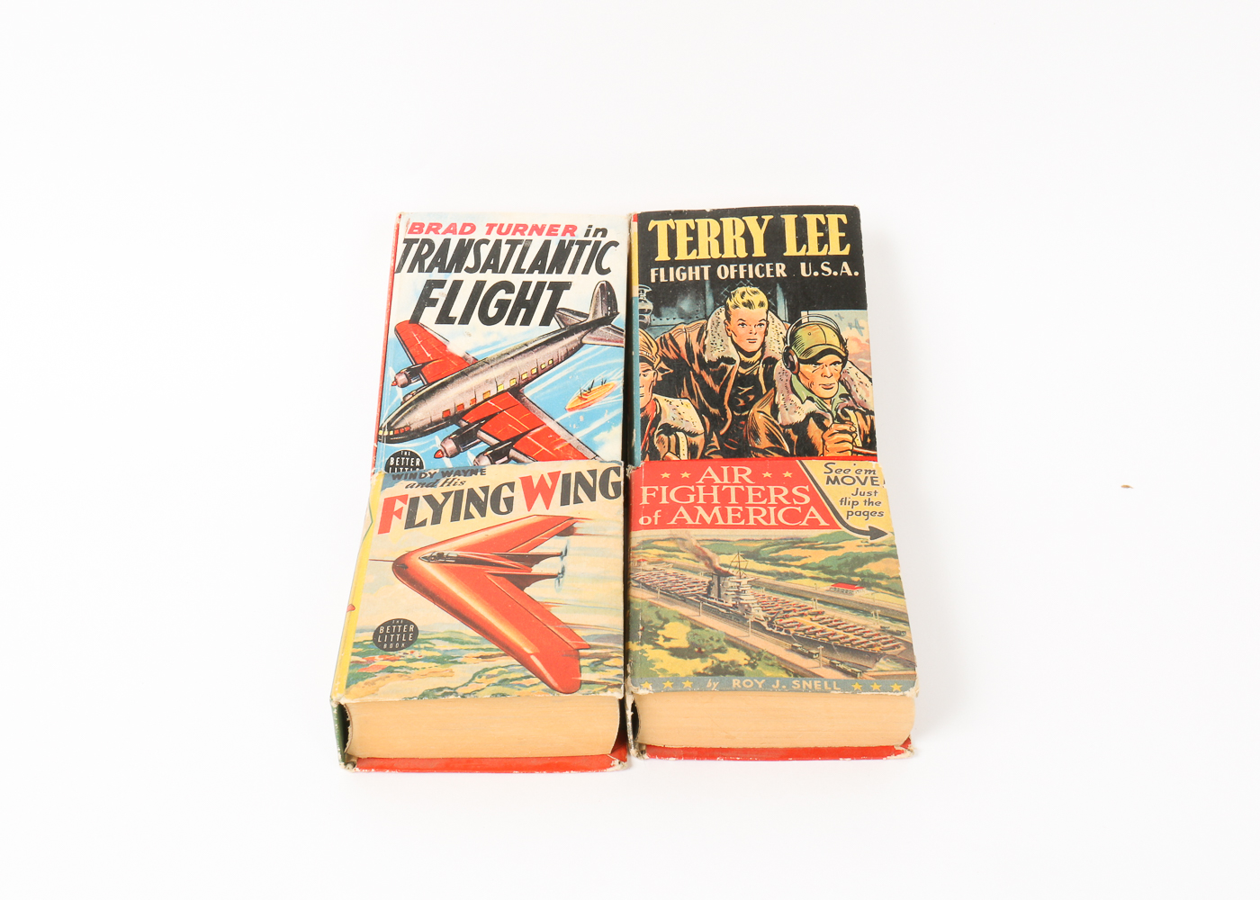 Four WWII-Era Flight-Themed Flip Books