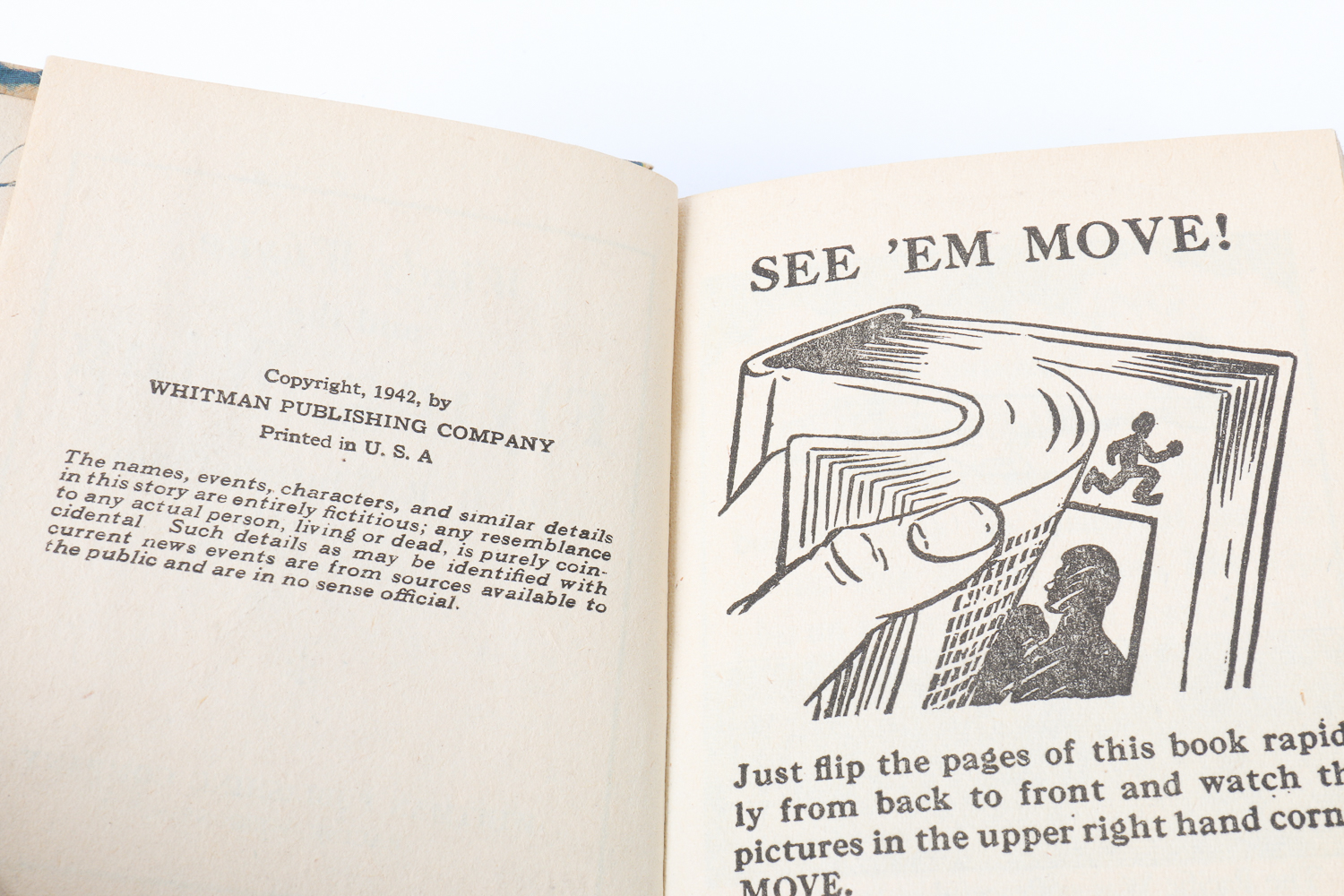 Four WWII-Era Flight-Themed Flip Books