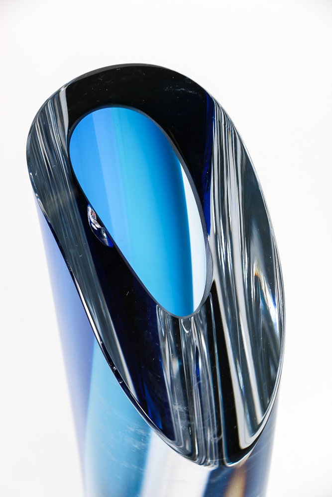 Kosta Boda Signed Art Glass Vase