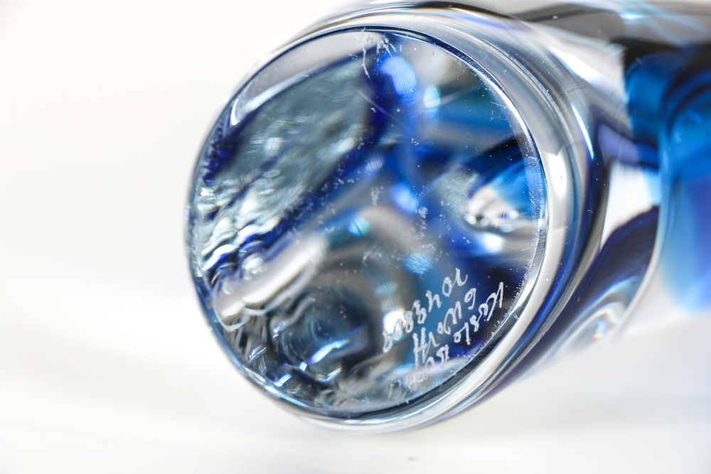 Kosta Boda Signed Art Glass Vase