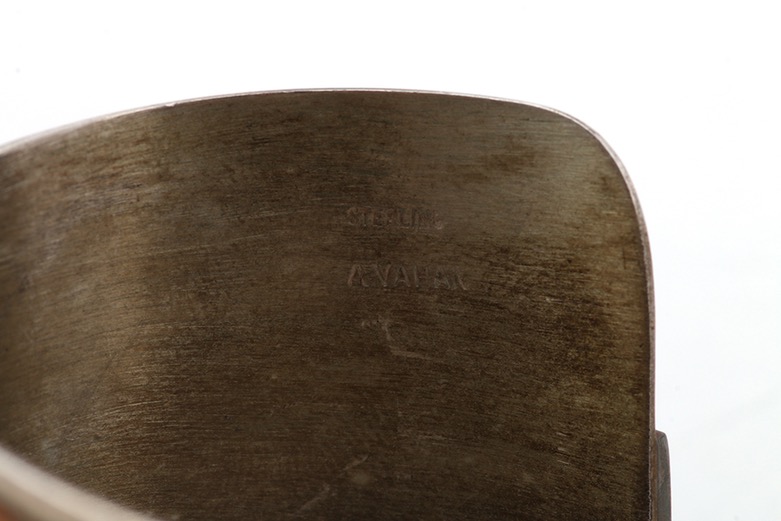 Sterling Silver Bib Choker, Cuff Bracelet, and Hinged Bangle