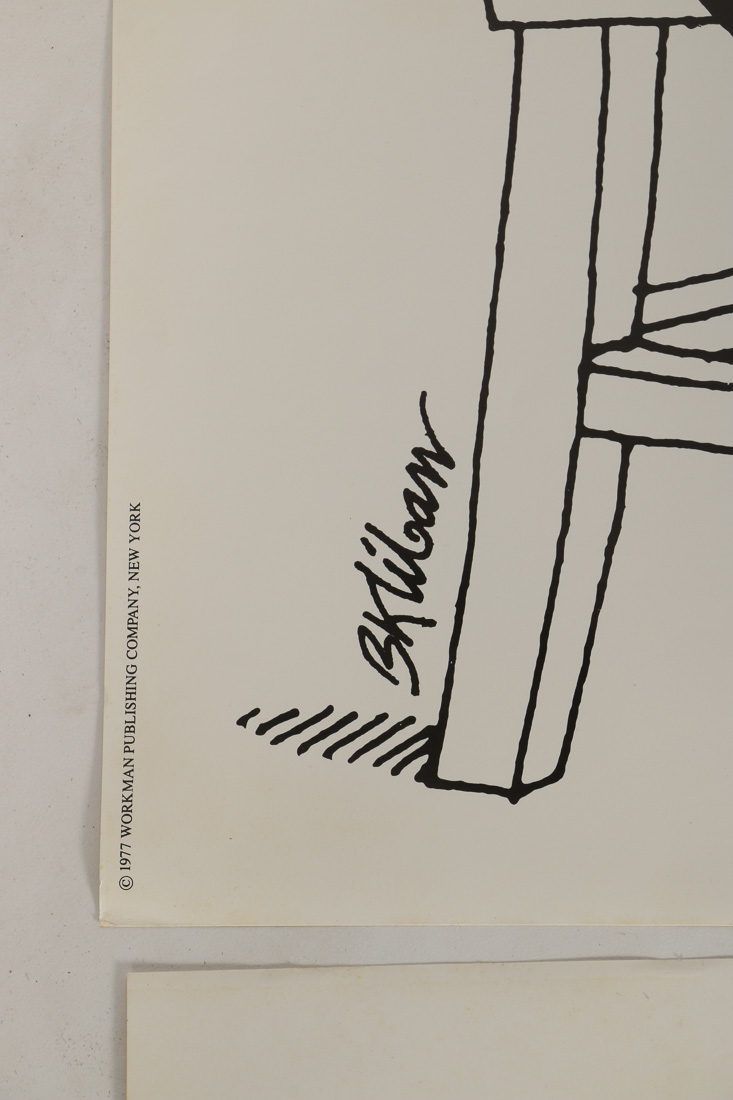 Set of Six B. Kliban Signed Offset Lithograph Cat Posters