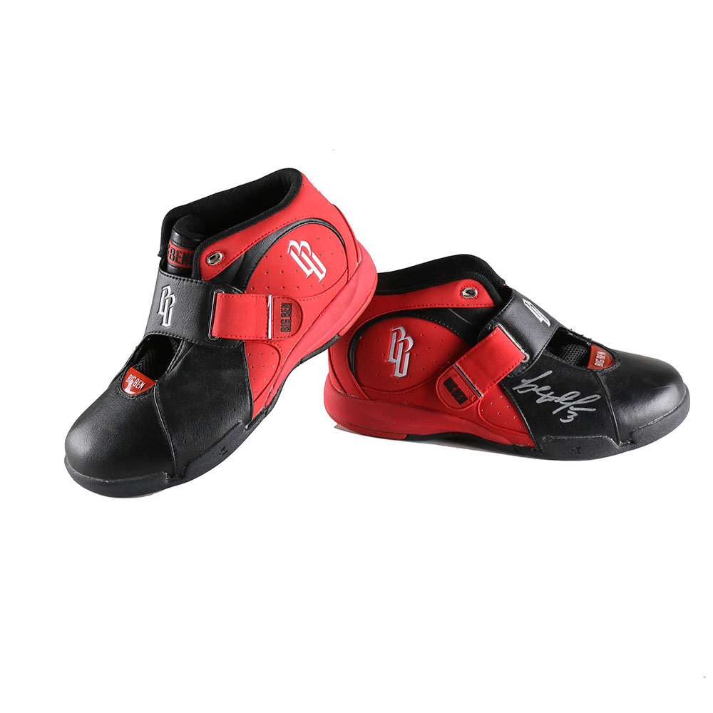 Autographed Big Ben Wallace Basketball Shoes