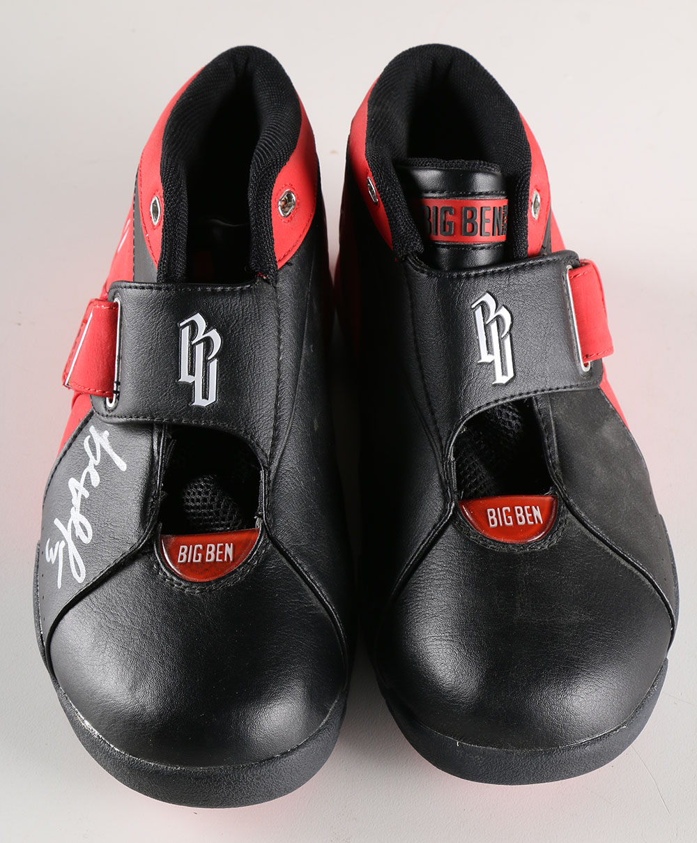 Autographed Big Ben Wallace Basketball Shoes