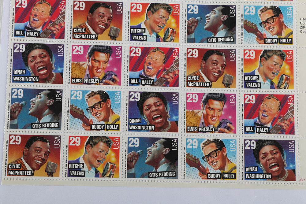 1992 "Legends of American Music Series" and Elvis Presley Stamps