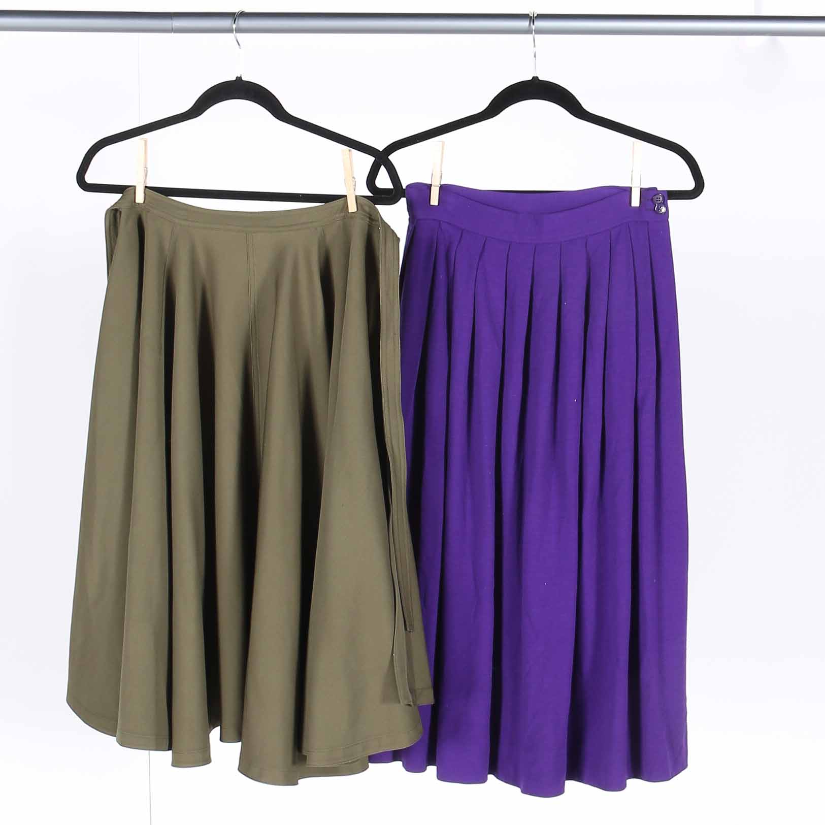 Vintage Pleated Skirt and Cape