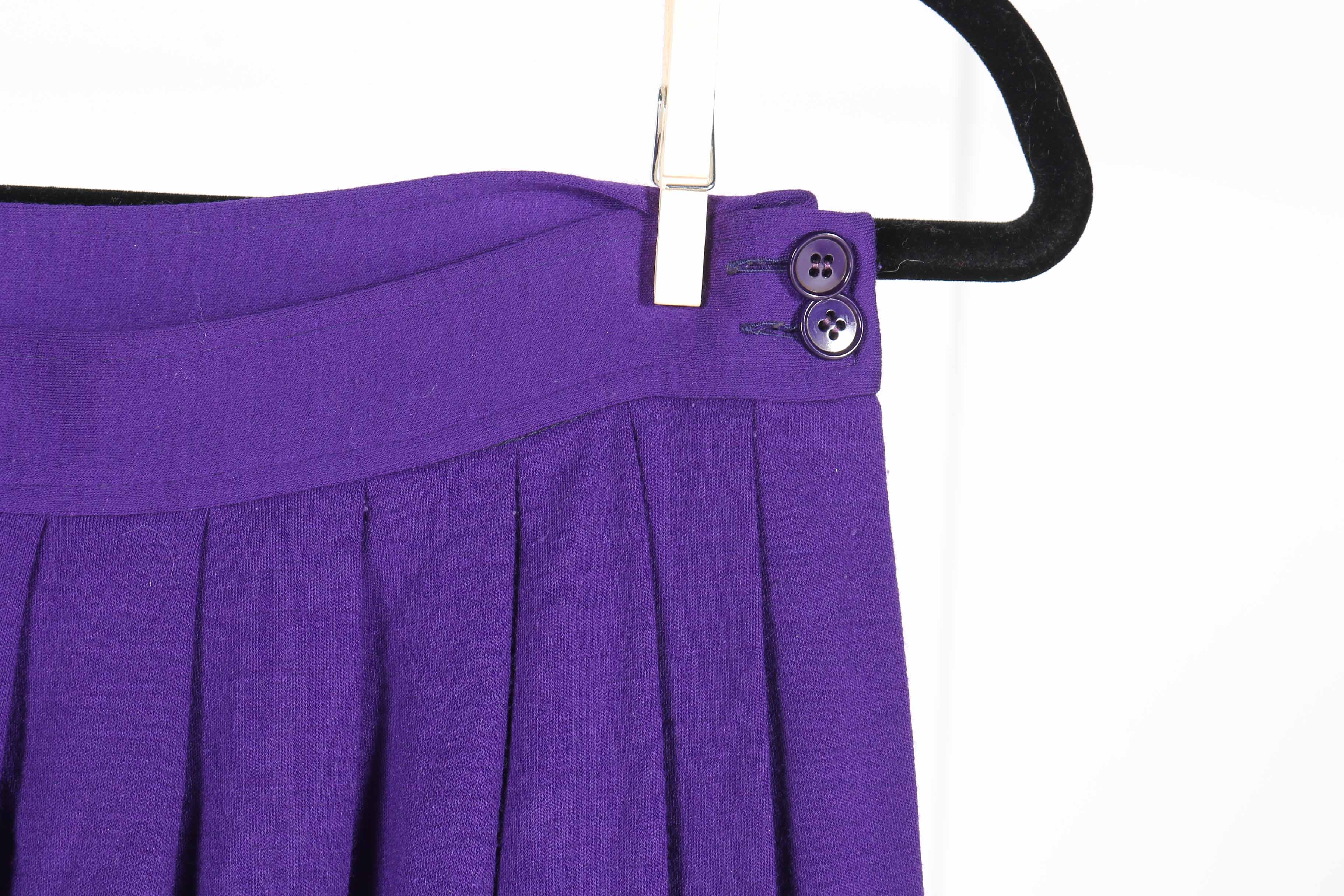 Vintage Pleated Skirt and Cape