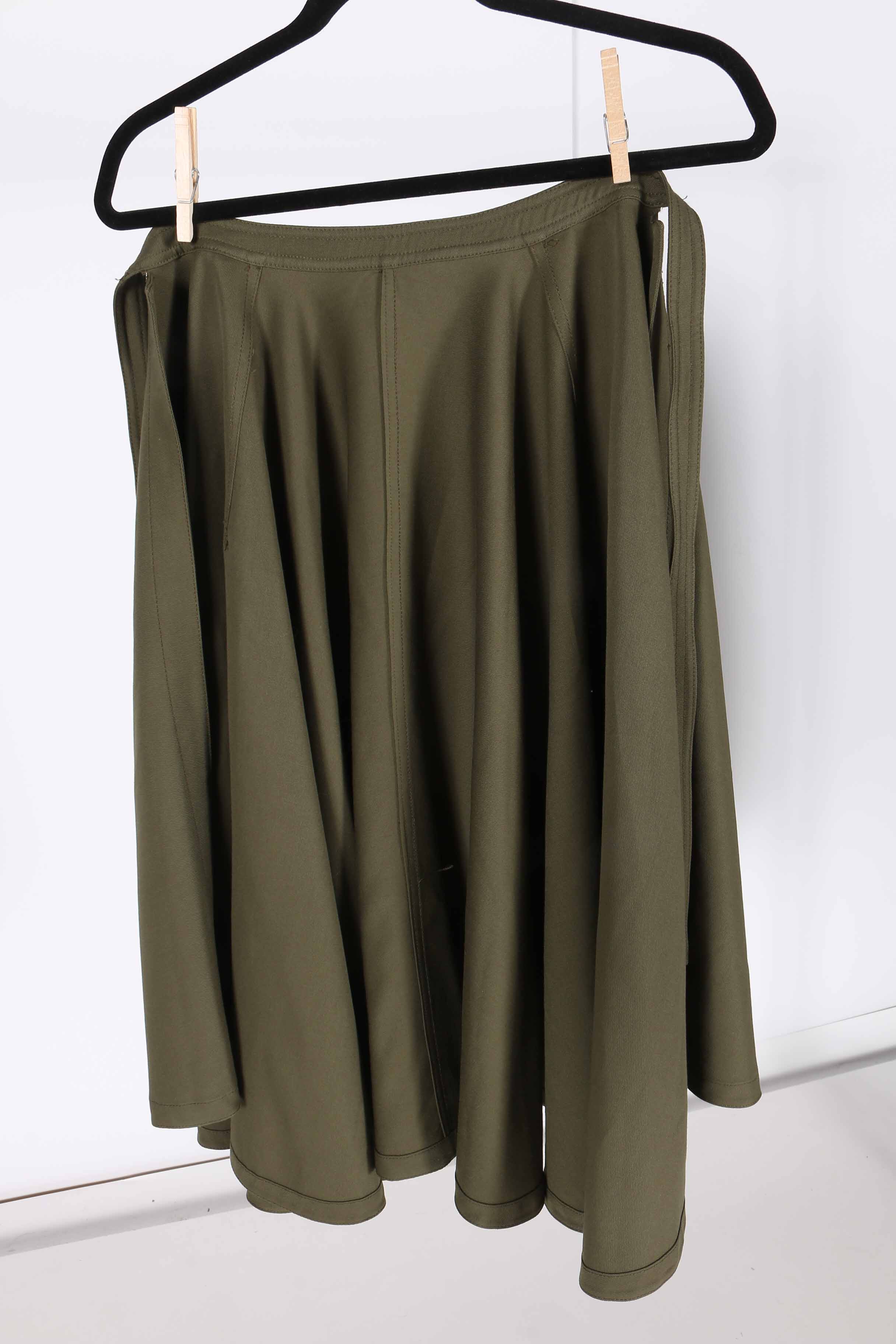 Vintage Pleated Skirt and Cape