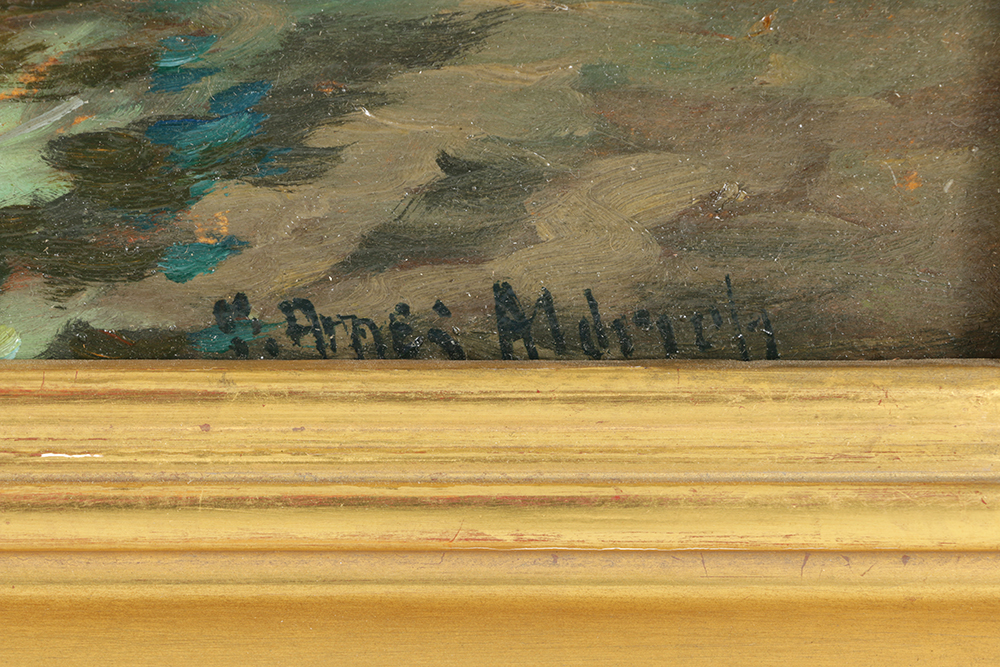 "The Old Bridge, Quimperle, Brittany" by George Ames Aldrich