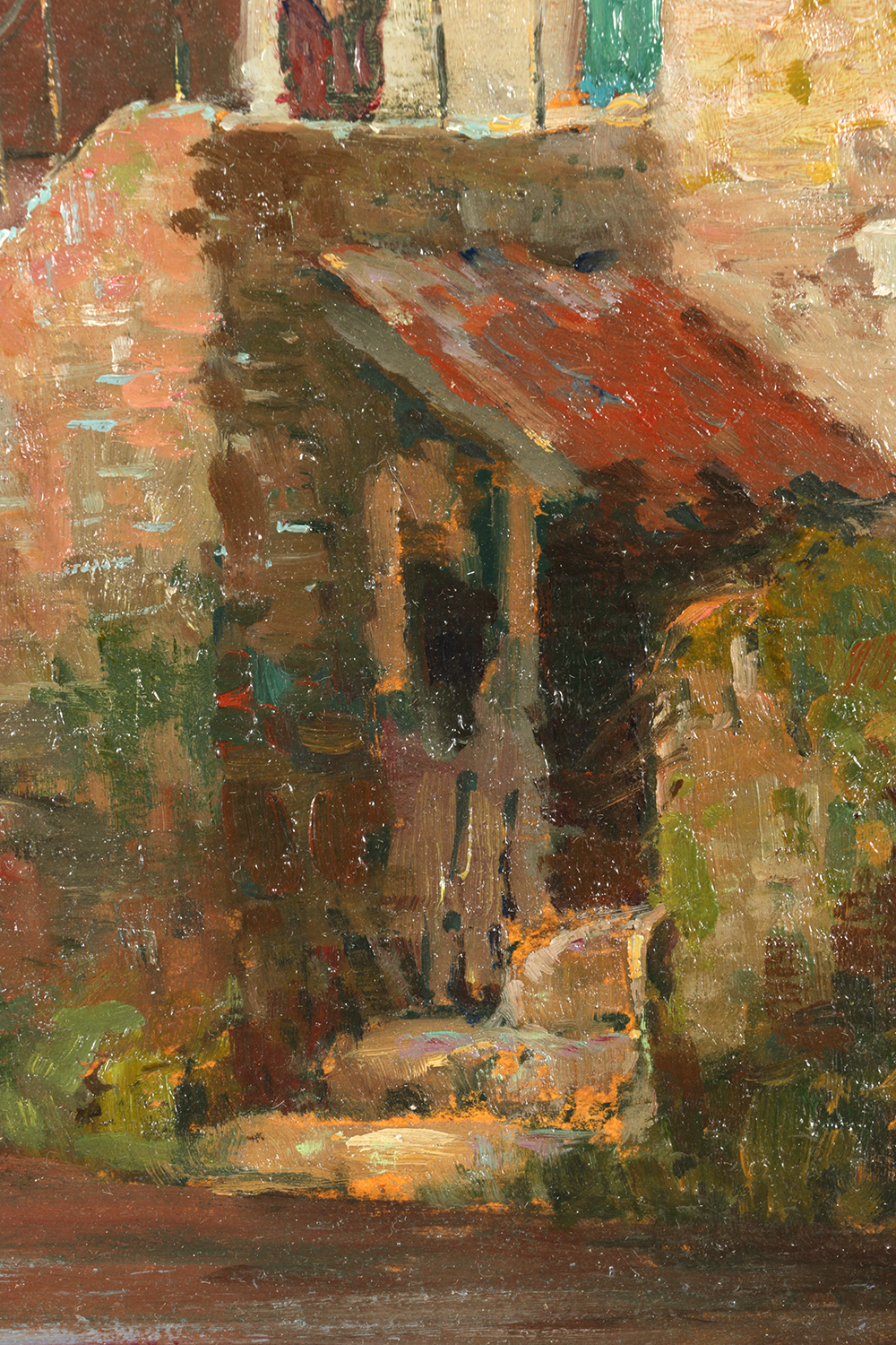 "The Old Bridge, Quimperle, Brittany" by George Ames Aldrich