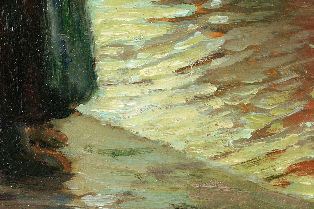 "The Old Bridge, Quimperle, Brittany" by George Ames Aldrich