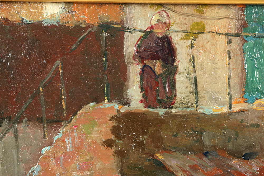 "The Old Bridge, Quimperle, Brittany" by George Ames Aldrich