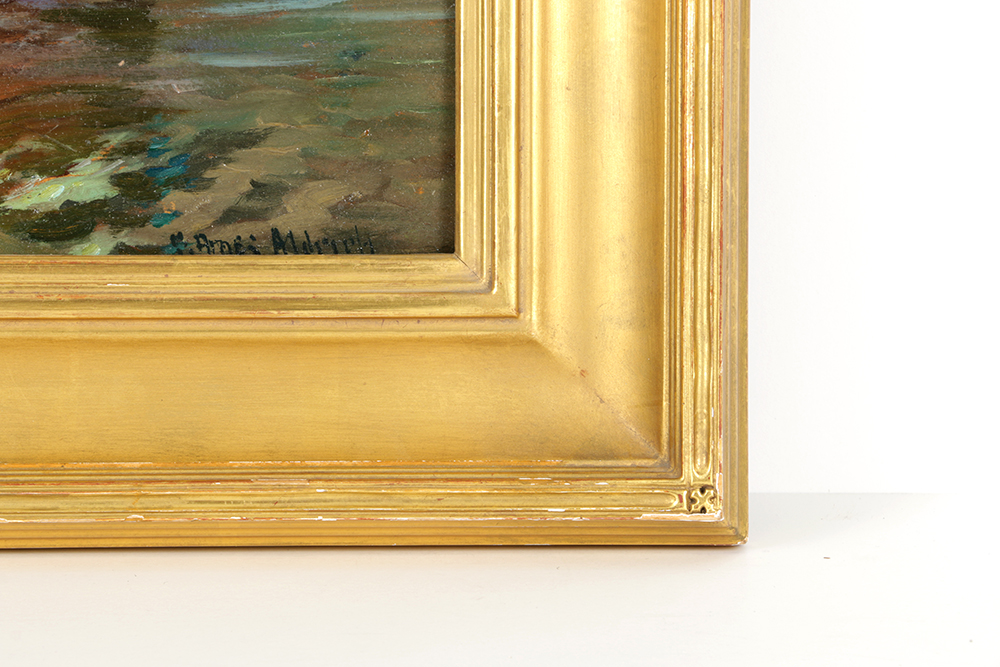 "The Old Bridge, Quimperle, Brittany" by George Ames Aldrich