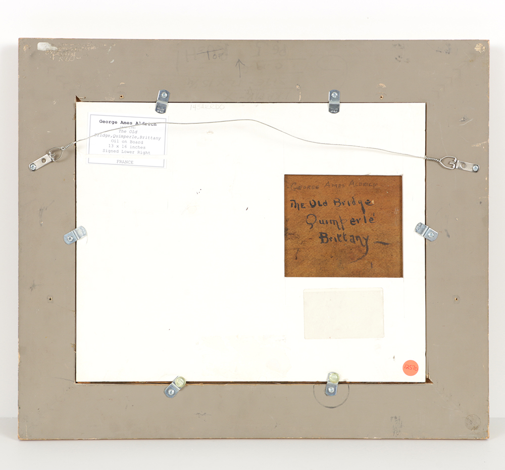 "The Old Bridge, Quimperle, Brittany" by George Ames Aldrich