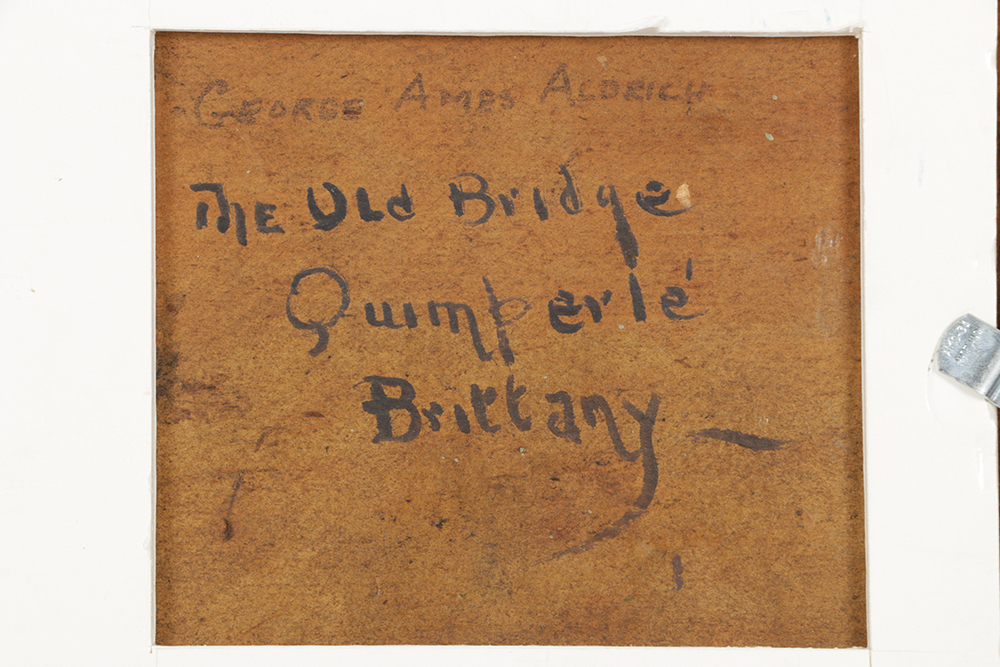 "The Old Bridge, Quimperle, Brittany" by George Ames Aldrich