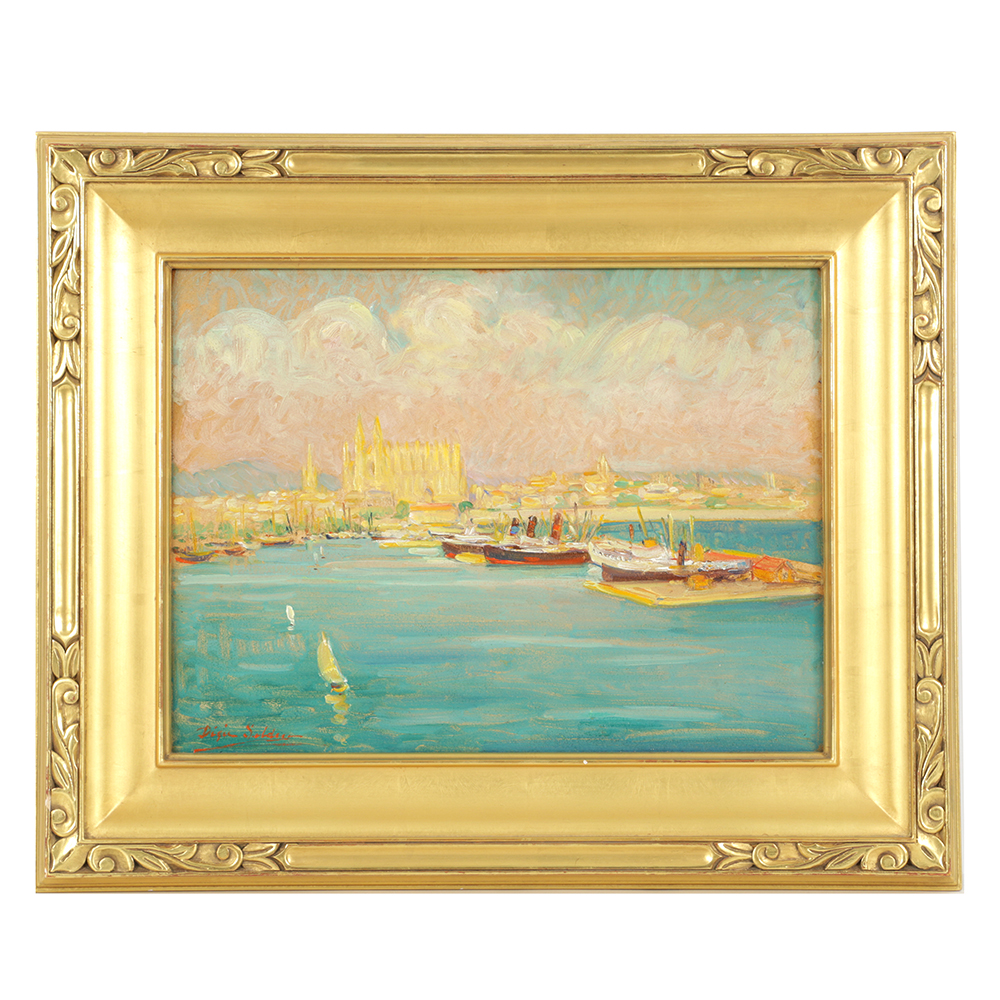 "From My Window Palm Mallorca 1933" by Dixie Selden