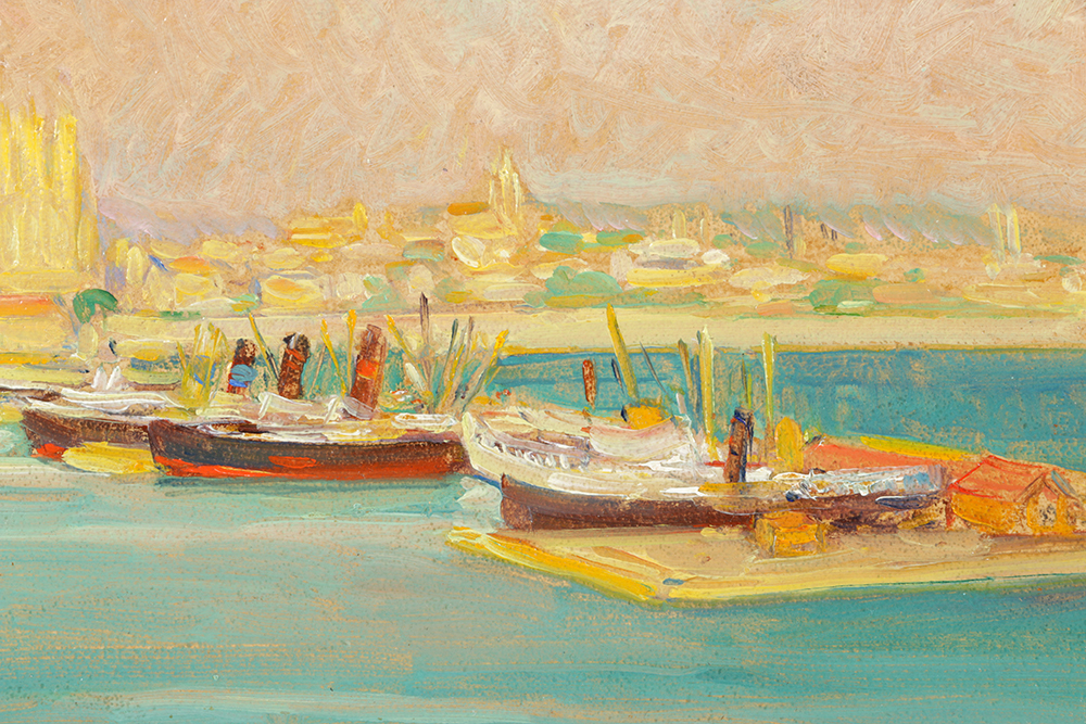 "From My Window Palm Mallorca 1933" by Dixie Selden