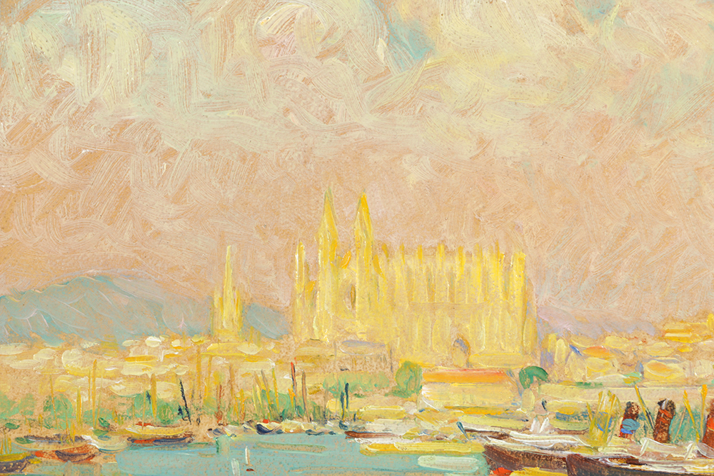 "From My Window Palm Mallorca 1933" by Dixie Selden