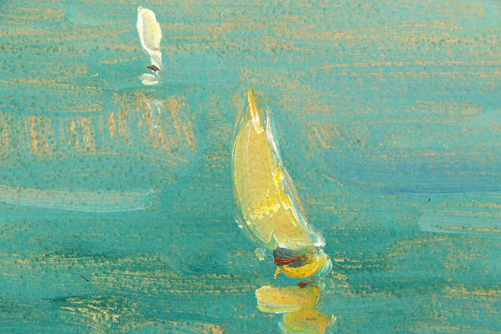 "From My Window Palm Mallorca 1933" by Dixie Selden