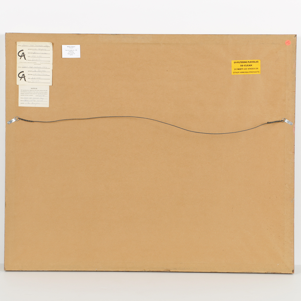 William Moyers "Keep The Saddles Dry" Watercolor on Paper