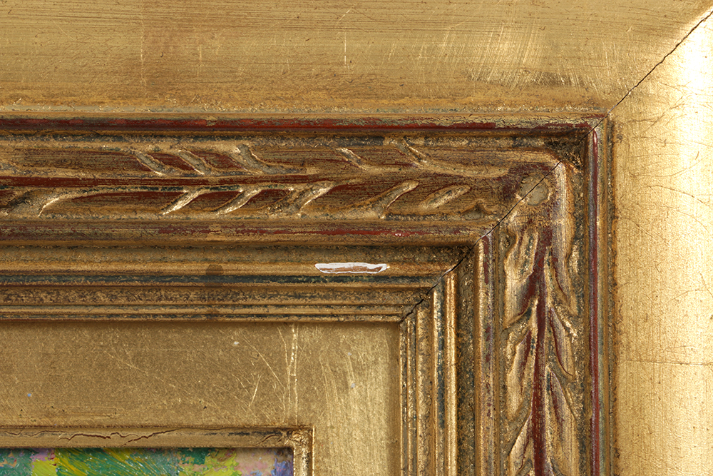 Robert F. Williams Oil Painting on Double-Sided Canvas “Wisteria / Winter Landscape”