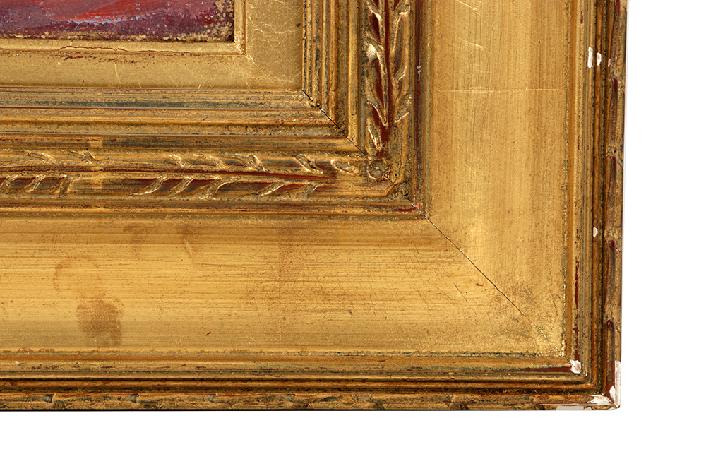 Robert F. Williams Oil Painting on Double-Sided Canvas “Wisteria / Winter Landscape”