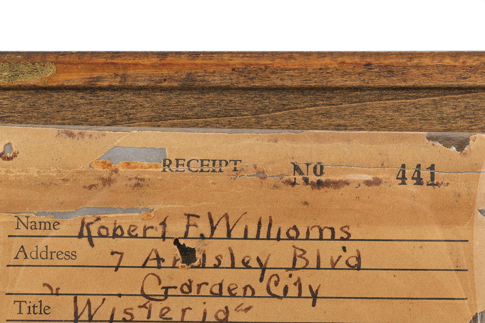 Robert F. Williams Oil Painting on Double-Sided Canvas “Wisteria / Winter Landscape”