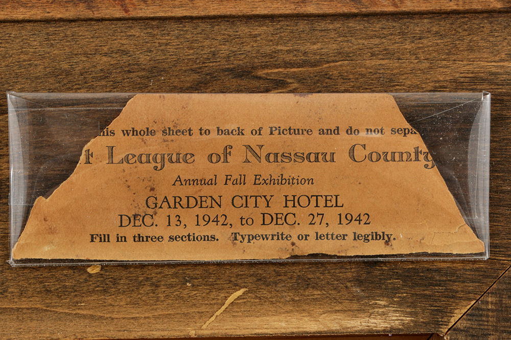 Robert F. Williams Oil Painting on Double-Sided Canvas “Wisteria / Winter Landscape”