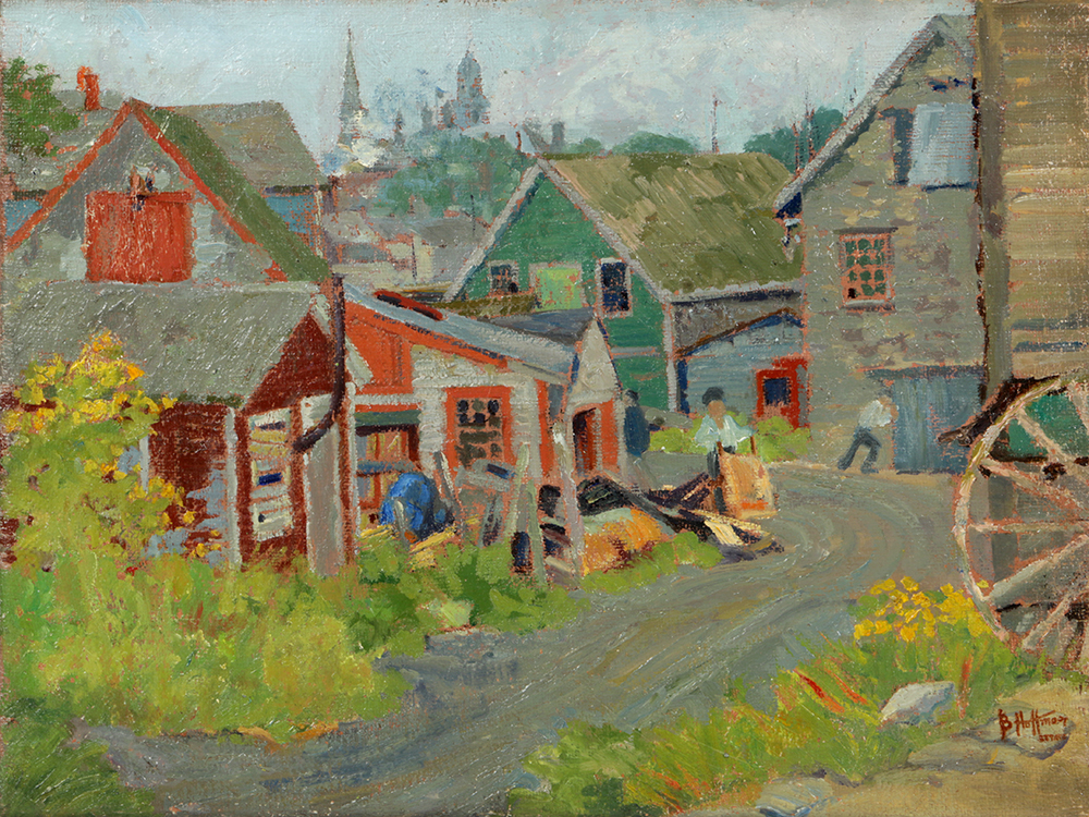 Oil Painting Rural Scene by Belle Hoffman