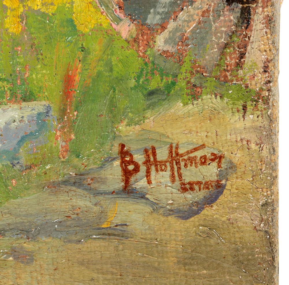 Oil Painting Rural Scene by Belle Hoffman