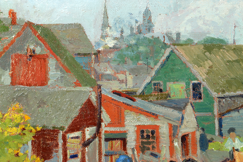 Oil Painting Rural Scene by Belle Hoffman