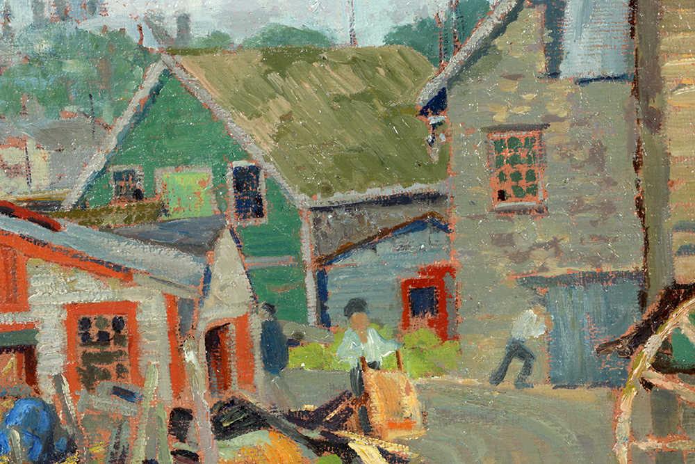 Oil Painting Rural Scene by Belle Hoffman