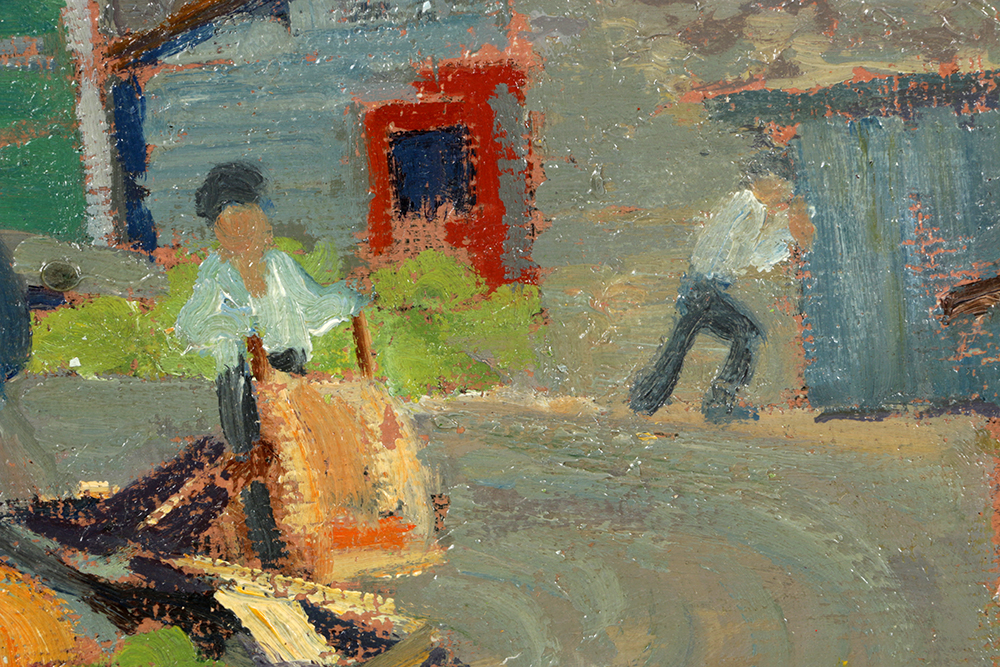 Oil Painting Rural Scene by Belle Hoffman