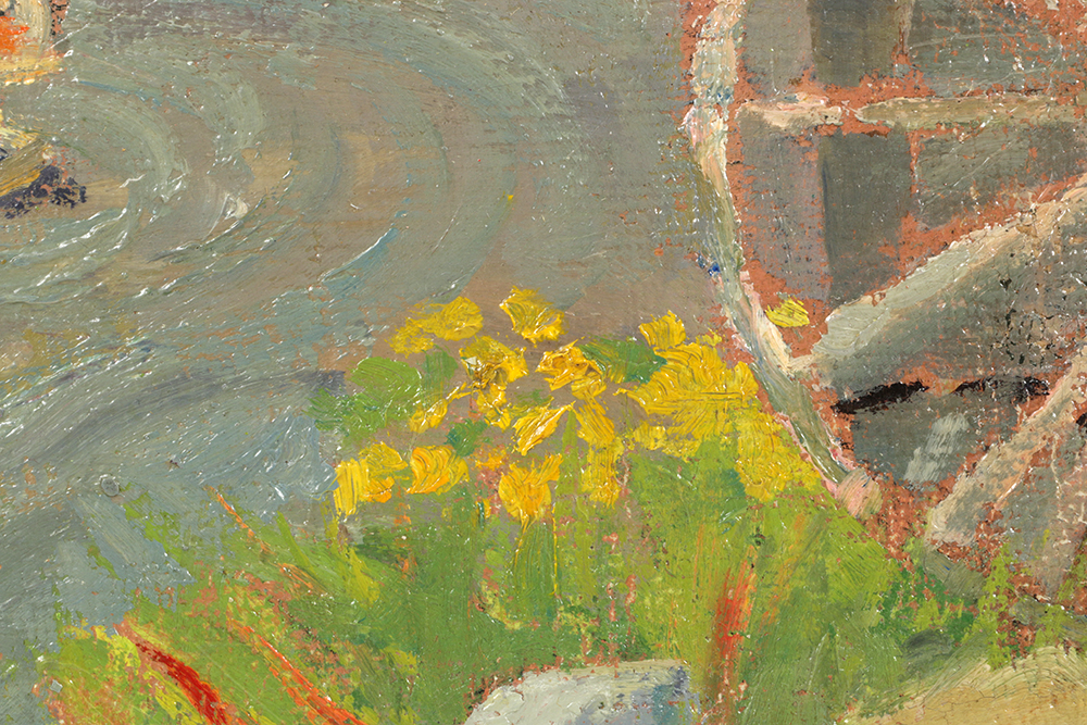 Oil Painting Rural Scene by Belle Hoffman