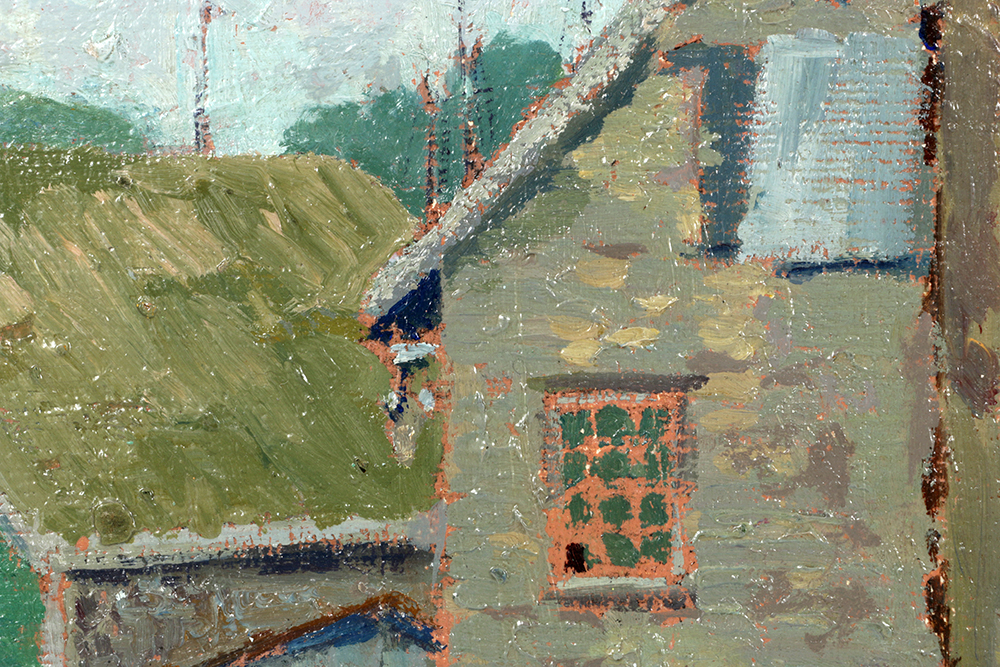 Oil Painting Rural Scene by Belle Hoffman