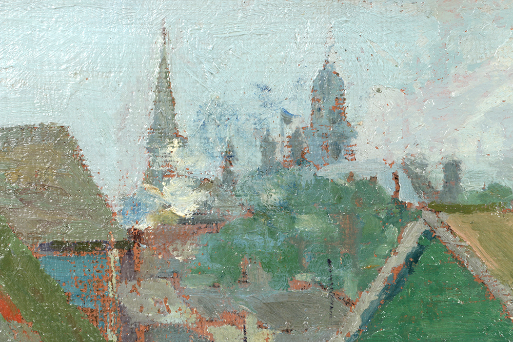 Oil Painting Rural Scene by Belle Hoffman