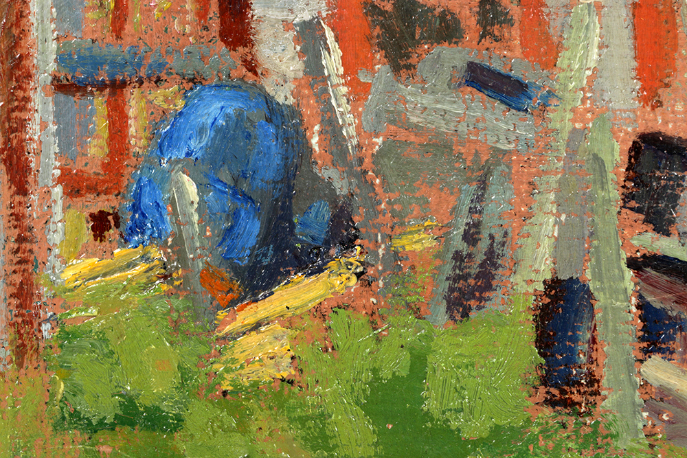 Oil Painting Rural Scene by Belle Hoffman