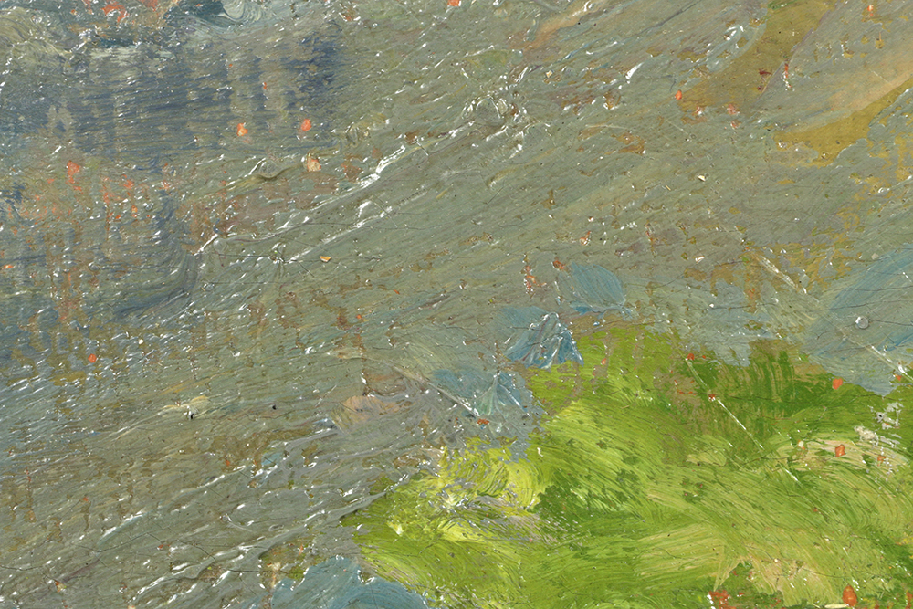 Oil Painting Rural Scene by Belle Hoffman