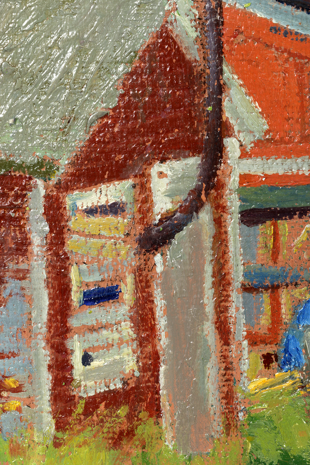 Oil Painting Rural Scene by Belle Hoffman