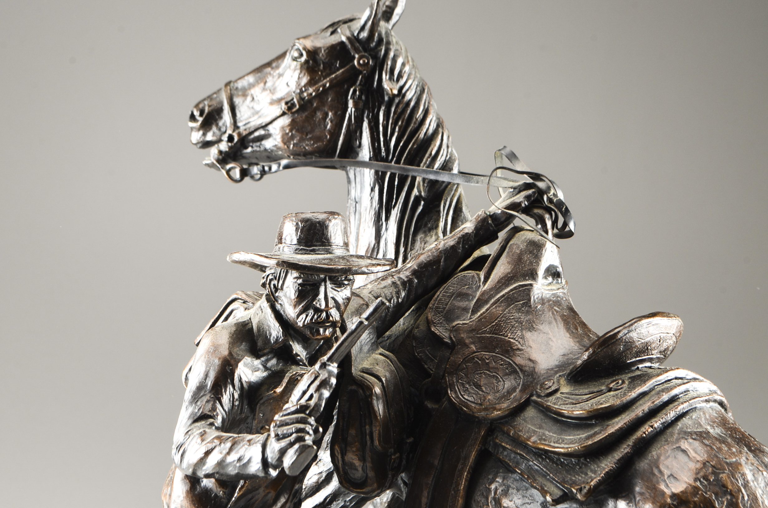 Truman Bolinger Bronze Statue "Easy Money"