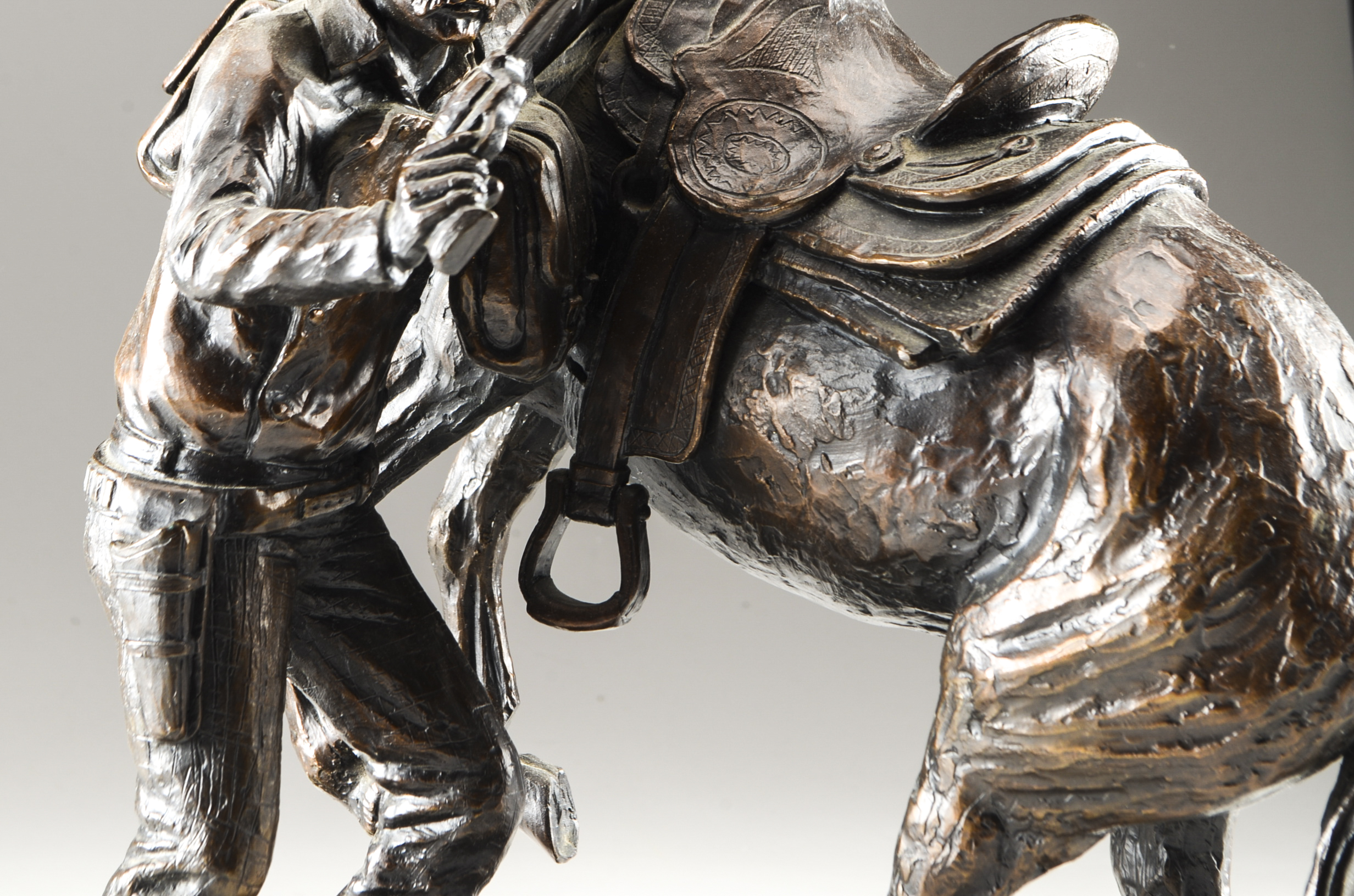 Truman Bolinger Bronze Statue "Easy Money"