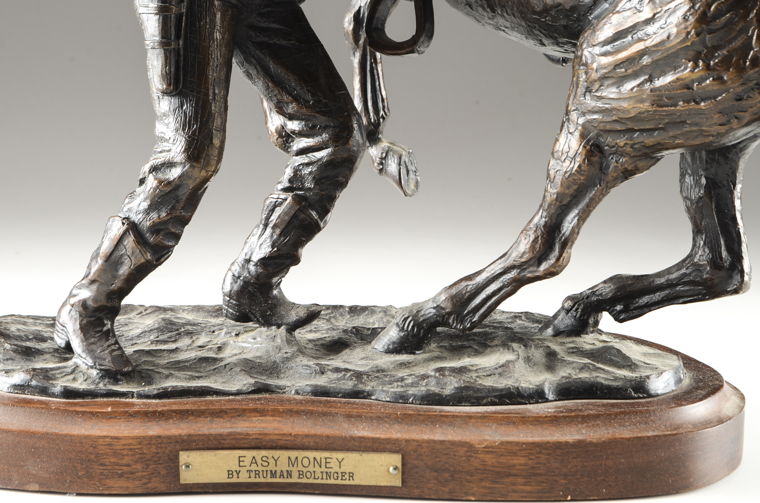Truman Bolinger Bronze Statue "Easy Money"