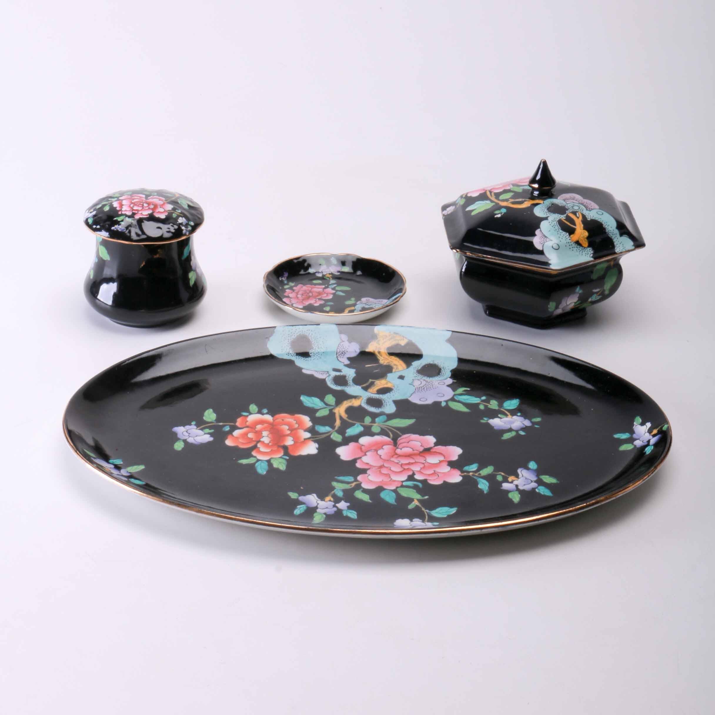 Antique Sheraton Wood & Sons Vanity Set