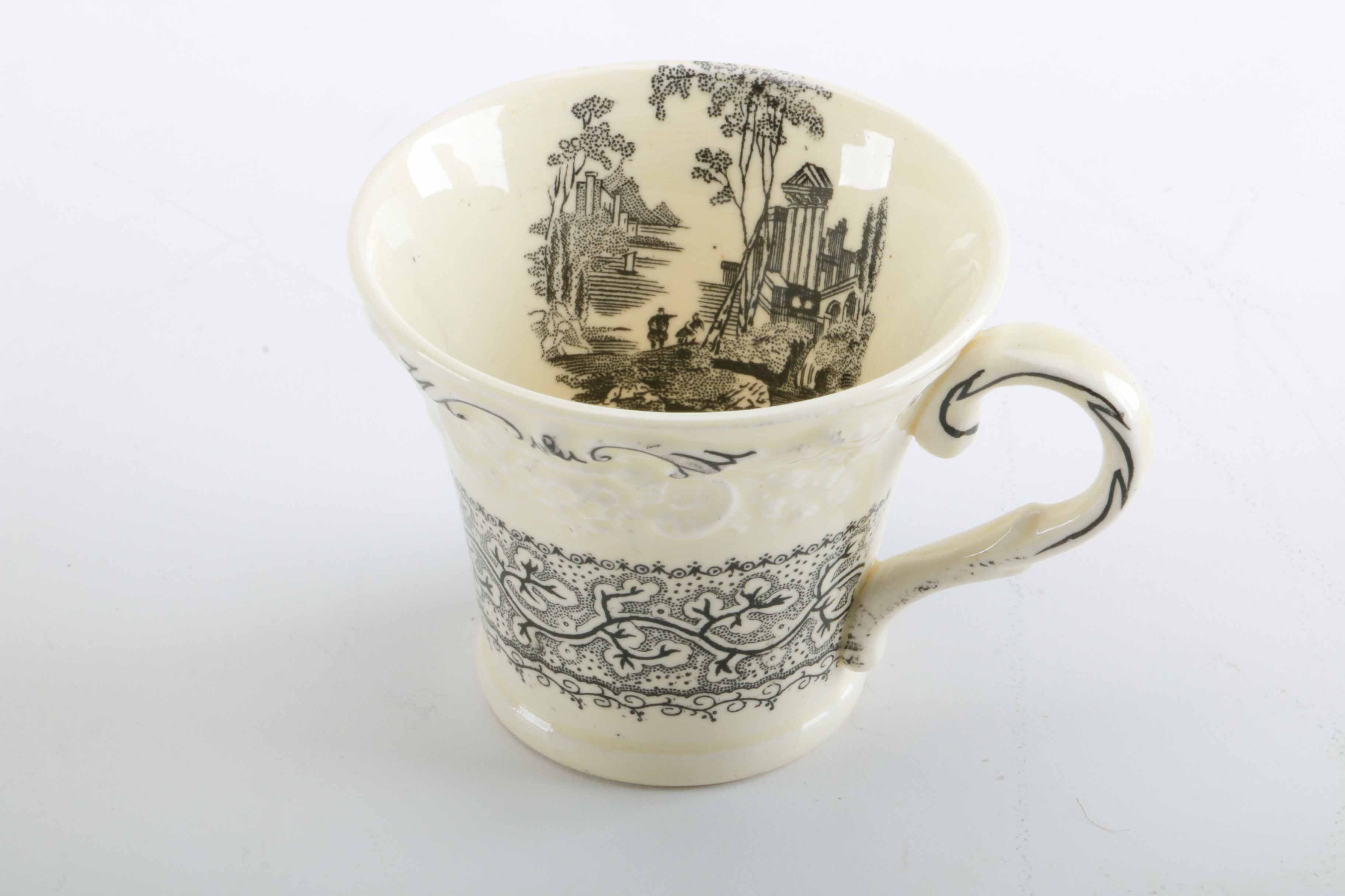 George Jones & Sons "Genoa Black and White" Ceramic Tea Set