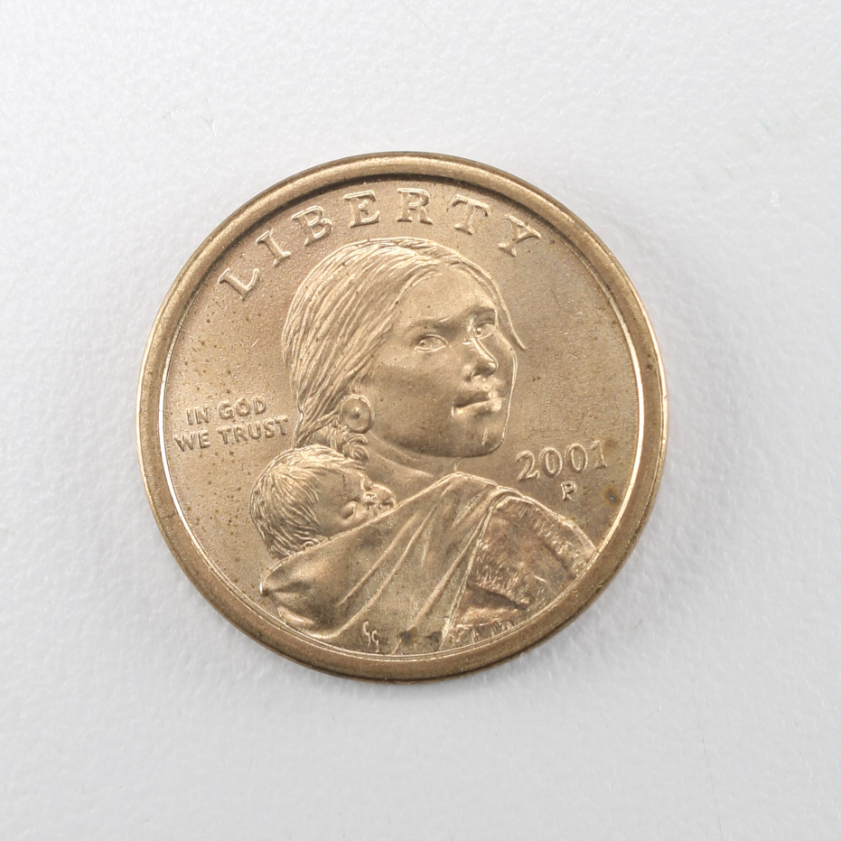 2001 Sacagawea Dollar Coin