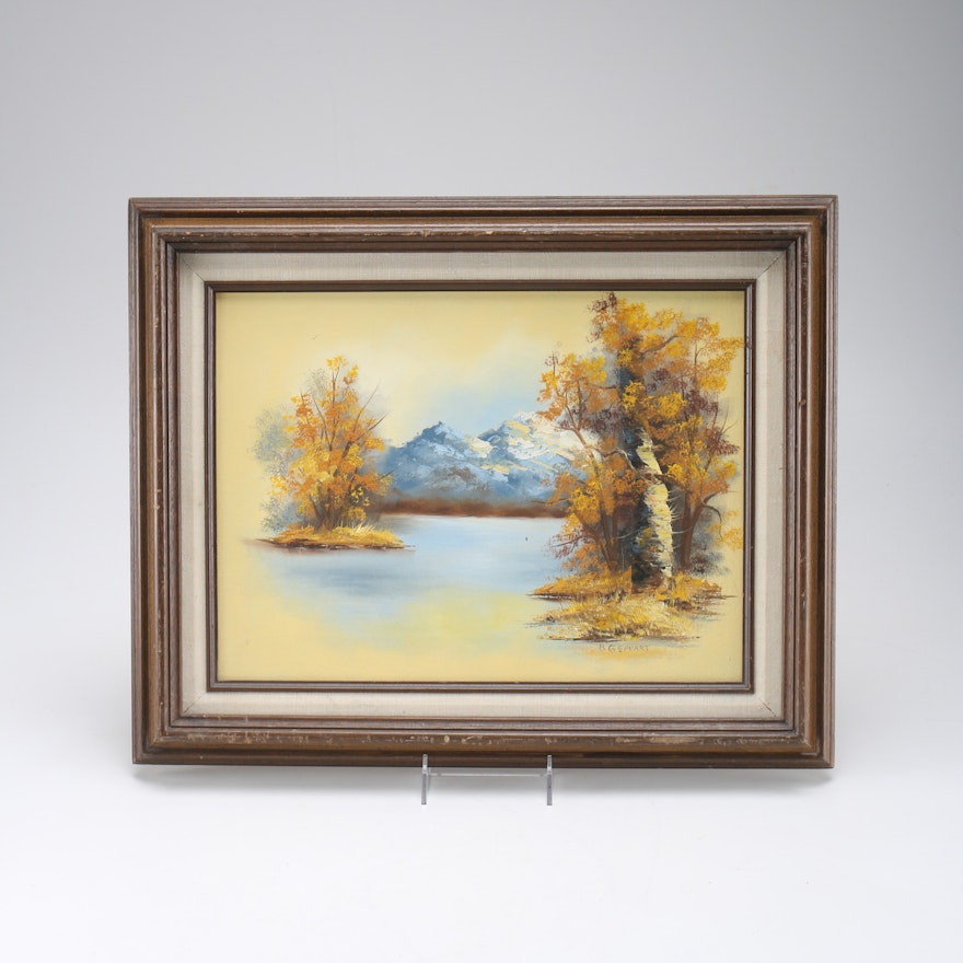 B. Gerhart Signed Oil on Canvas Landscape