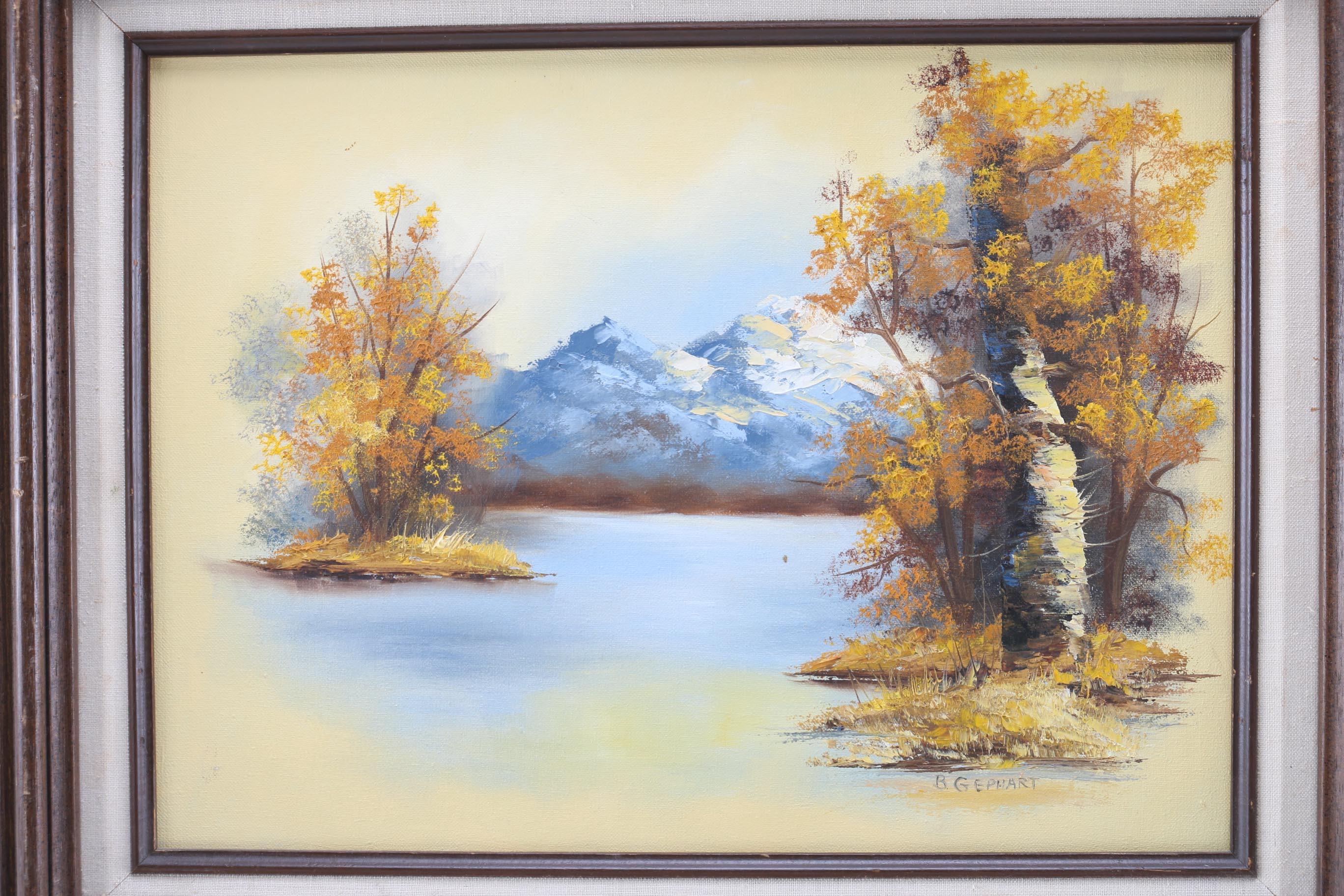 B. Gerhart Signed Oil on Canvas Landscape