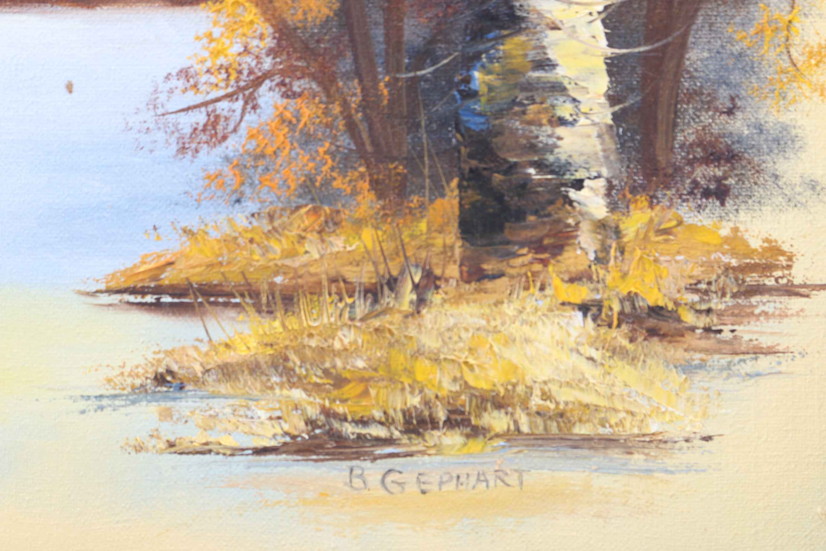 B. Gerhart Signed Oil on Canvas Landscape