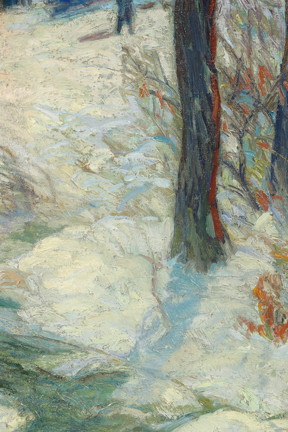 Outstanding "Hickory Hill" Oil on Canvas by Carl Rudolph Krafft