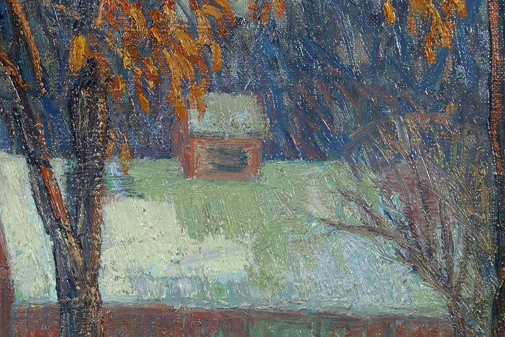 Outstanding "Hickory Hill" Oil on Canvas by Carl Rudolph Krafft